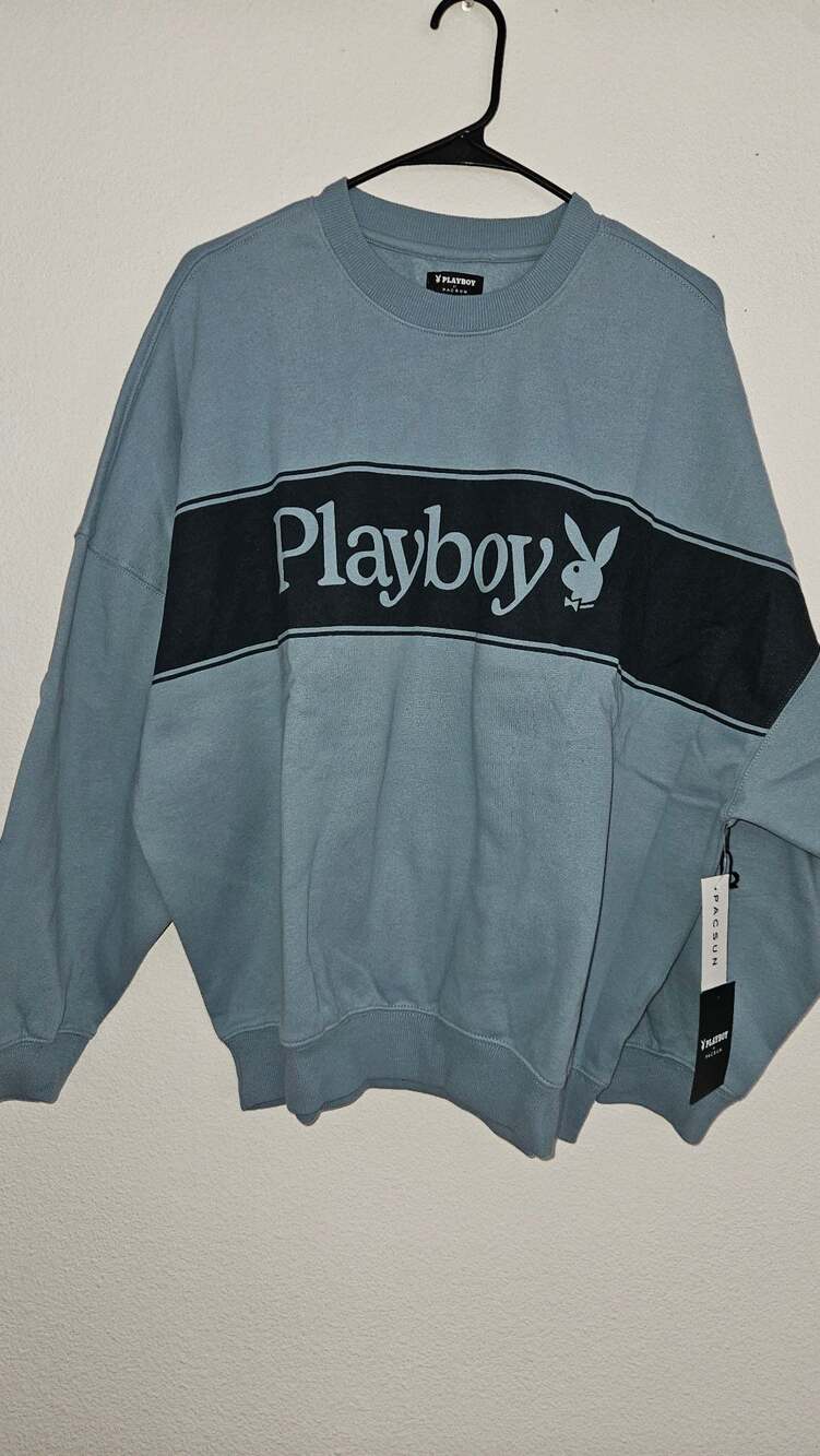 Playboy by PacSun Logo Crewneck Pullover Sweatshirt